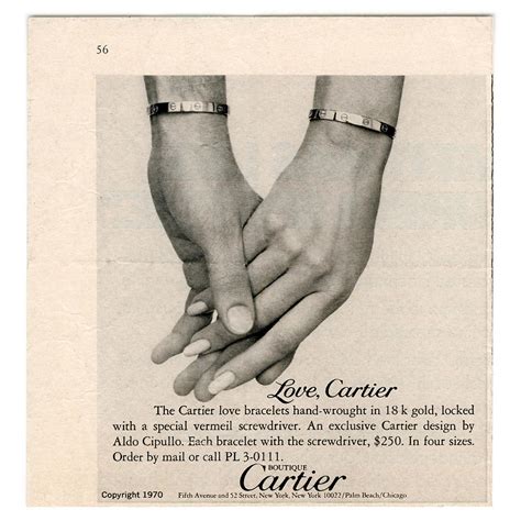 carrier love bracelet|cartier love bracelets 70s.